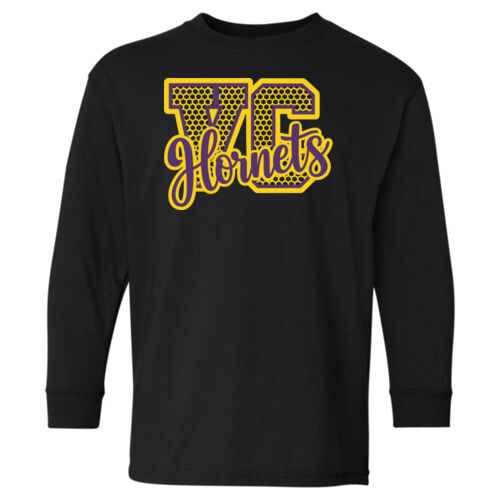 D1 - Gildan 5400B Youth Heavy Cotton Long Sleeve T-Shirt Thumbnail